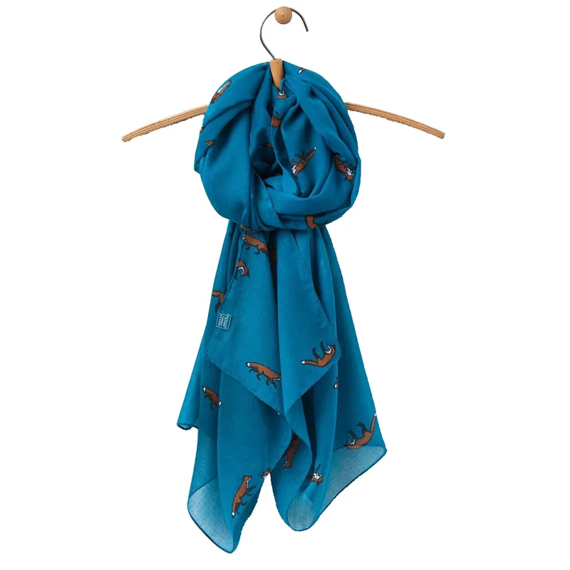 Joules Womens Wensley Scarf - Dark Topaz Fox
